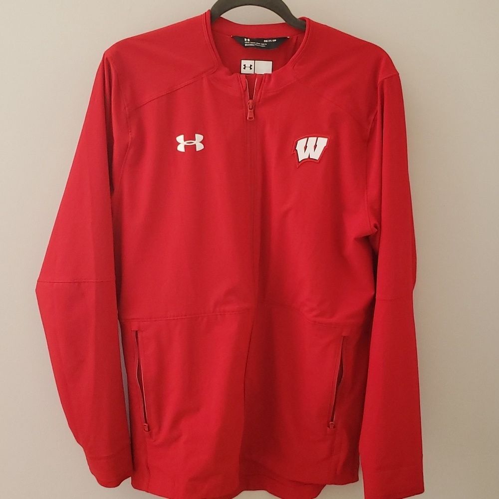 University of Wisconsin Madison Badgers Jacket by Under Armour Unisex Red